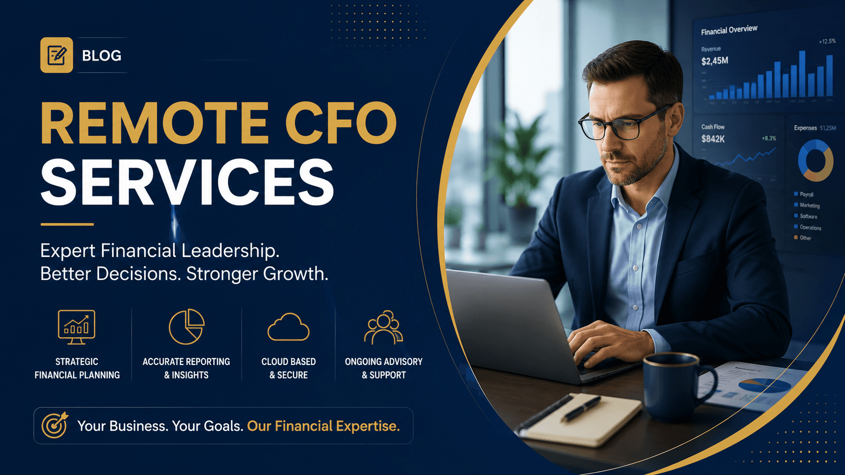 Remote CFO Services for Growing Businesses | Strategic Financial Leadership Without Full-Time Costs