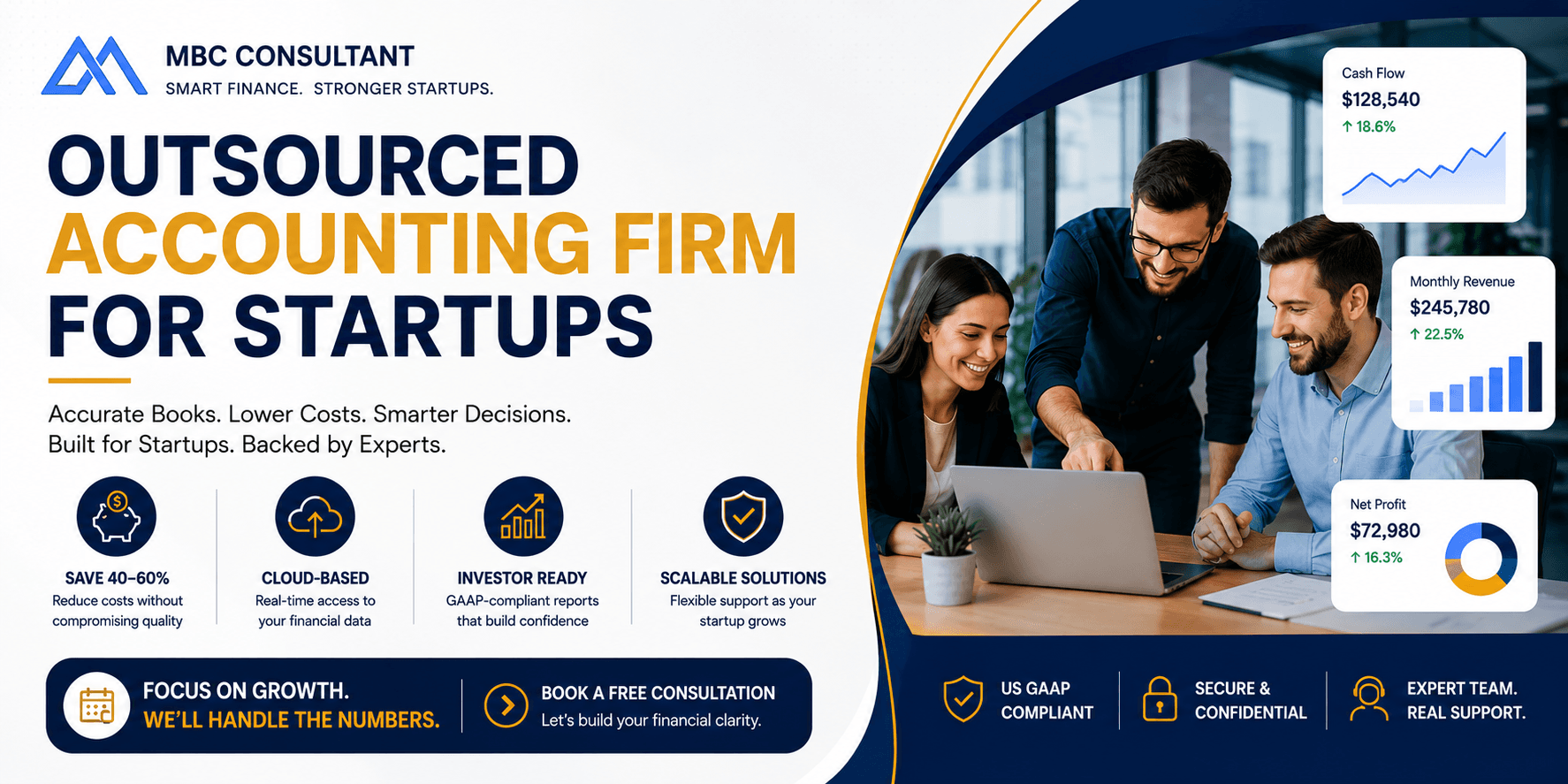 Outsourced Accounting Firm for Startups | MBC Consultant