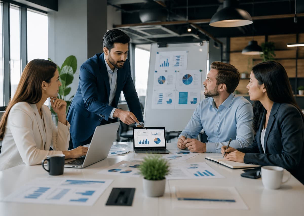 Virtual CFO analytics dashboard for small business finance